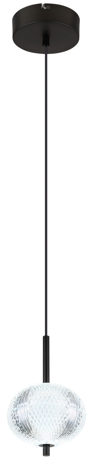 Suspension Aida noire mat, H 120 cm (16042H)