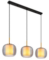 Suspension Lampigna noire mat (16049-3H)