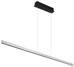 Suspension Dentsy noire mat, L 150 cm