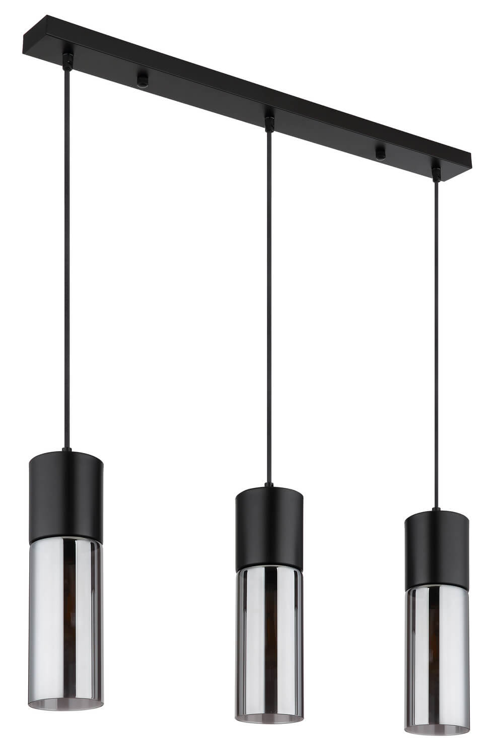 Suspension Annika noire mat, H 120 cm