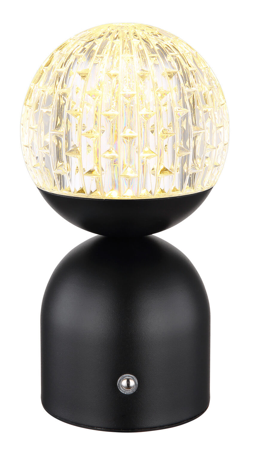 Lampe à poser Julsy noire mat, H 20 cm