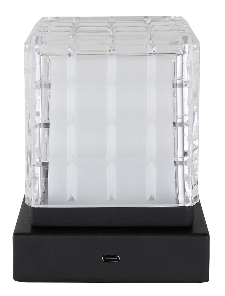 Lampe à poser Lunki noire mat, H 13 cm