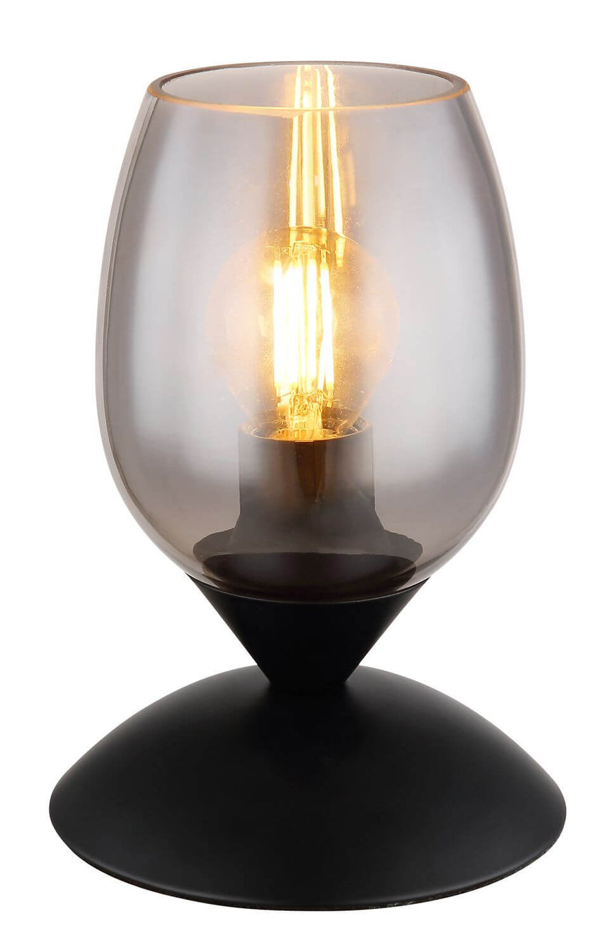 Lampe à poser Kuwaita noire mat