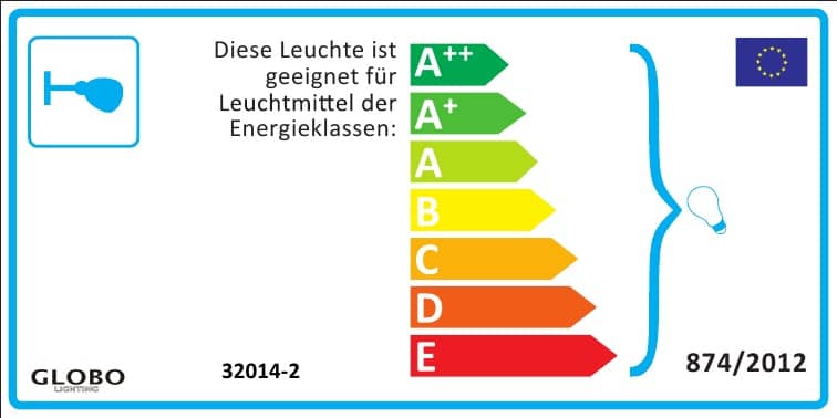 Étiquette énergie européenne avec classes A++ à E et référence du fabricant