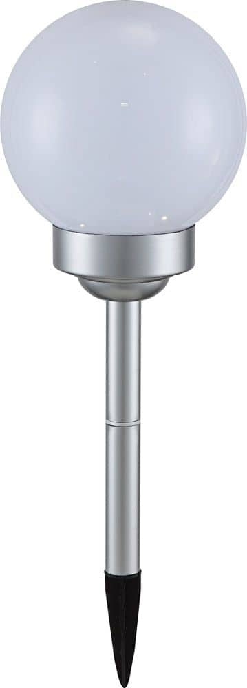 Luminaire extérieur Solar argenté, H 43 cm
