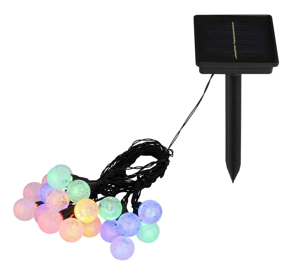 Guirlande lumineuse Solar noire mat