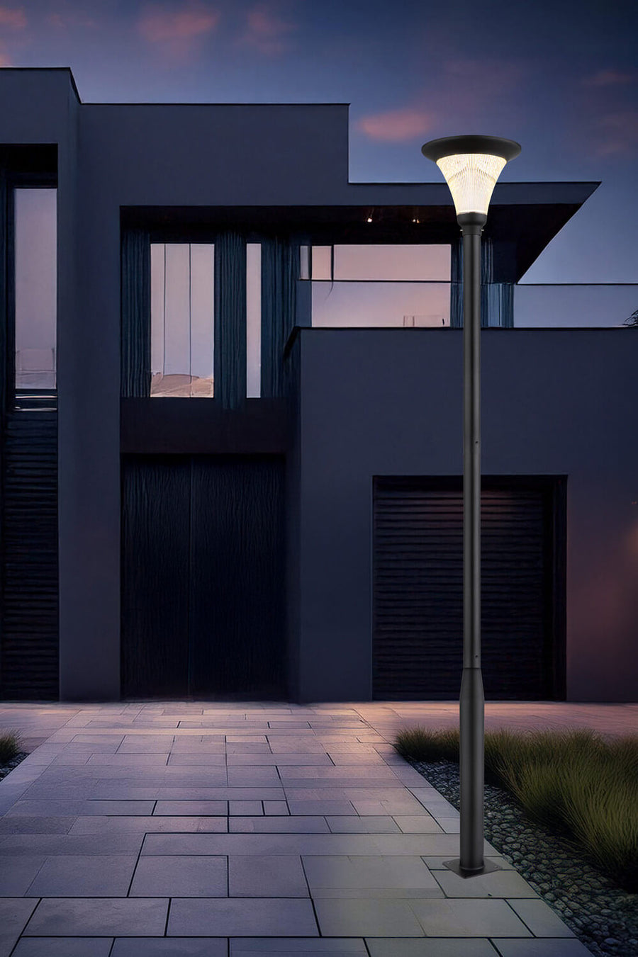 Luminaire extérieur Aluminium gris et aluminium