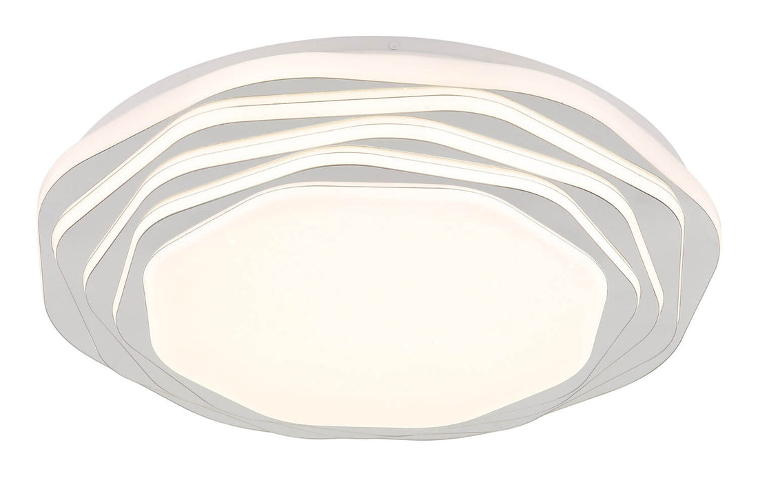 Plafonnier Flordelis blanc mat