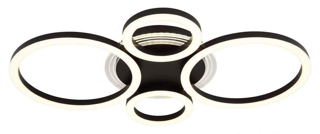 Plafonnier Loretta noir mat