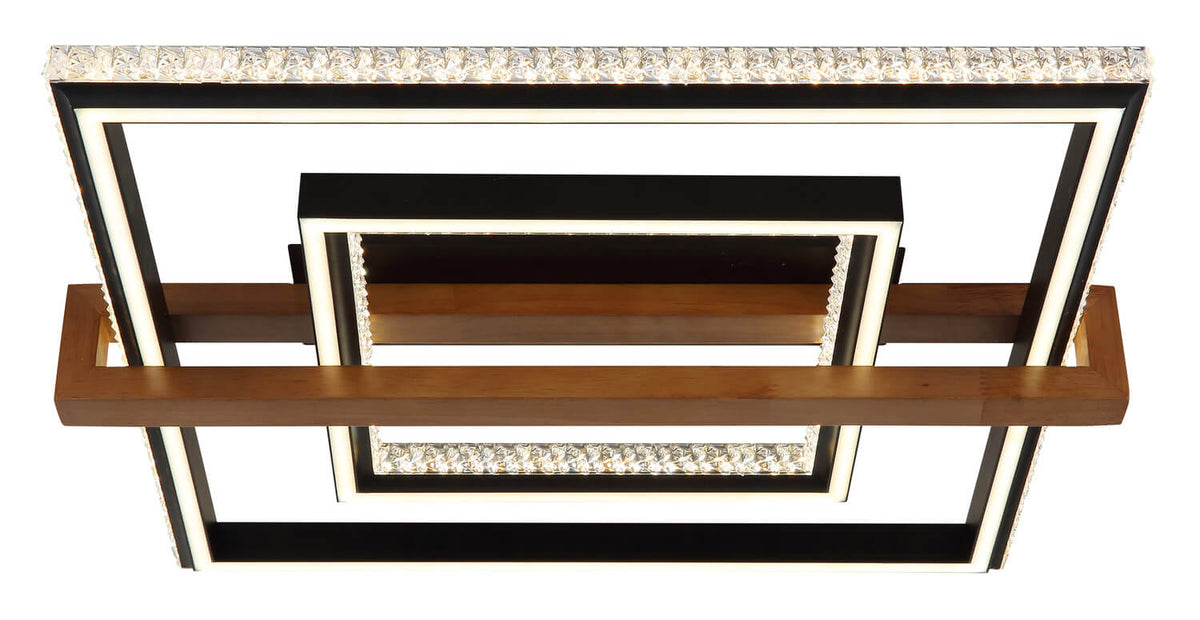 Plafonnier Deloris noir mat (48137)
