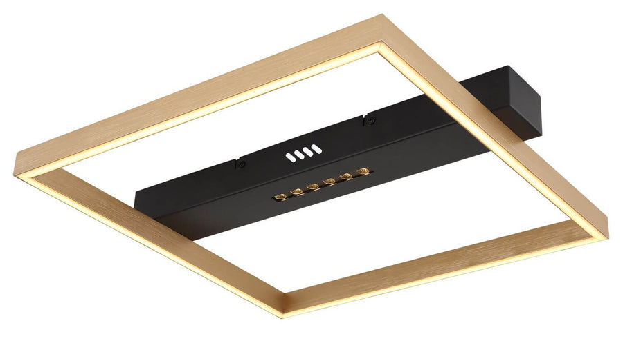 Plafonnier Luffy noir mat, L 39,2 cm