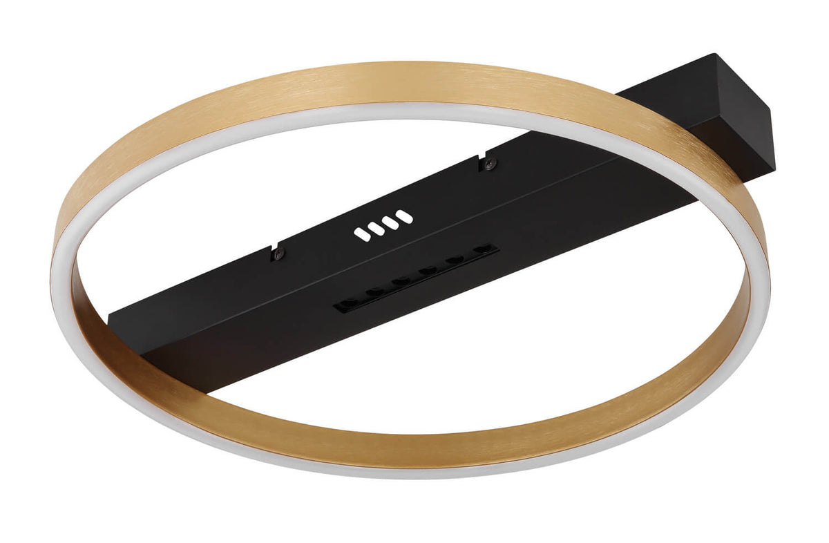Plafonnier Luffy noir mat, L 43 cm