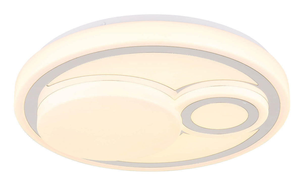 Plafonnier Ruiz blanc mat, Ø 38 cm