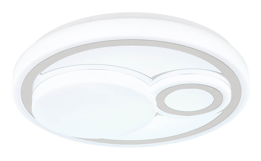 Plafonnier Ruiz blanc mat, Ø 38 cm