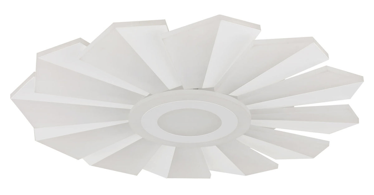 Plafonnier Alwina blanc mat