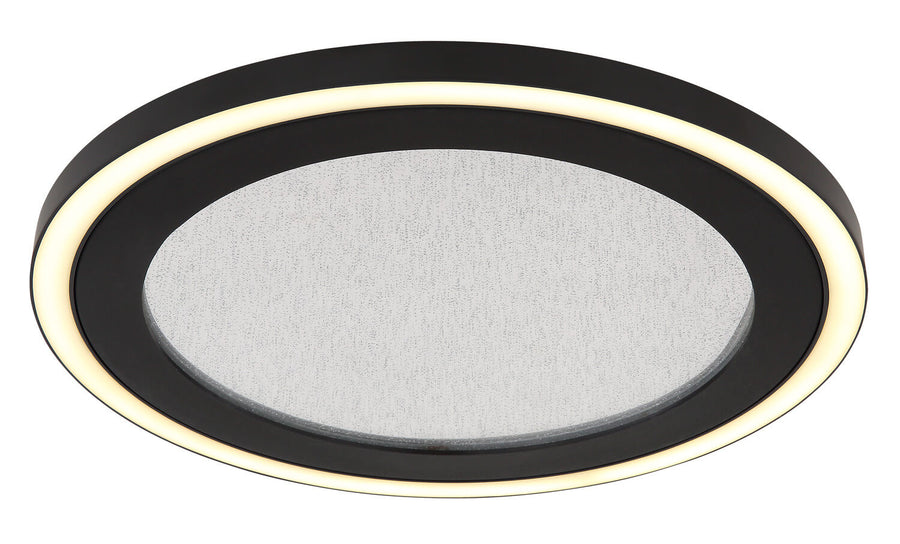 Zoom sur le diffuseur central texturé et son halo lumineux diffus