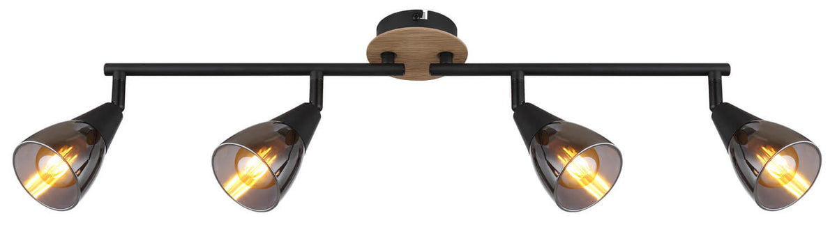 Spot Mubby noir mat, L 60 cm