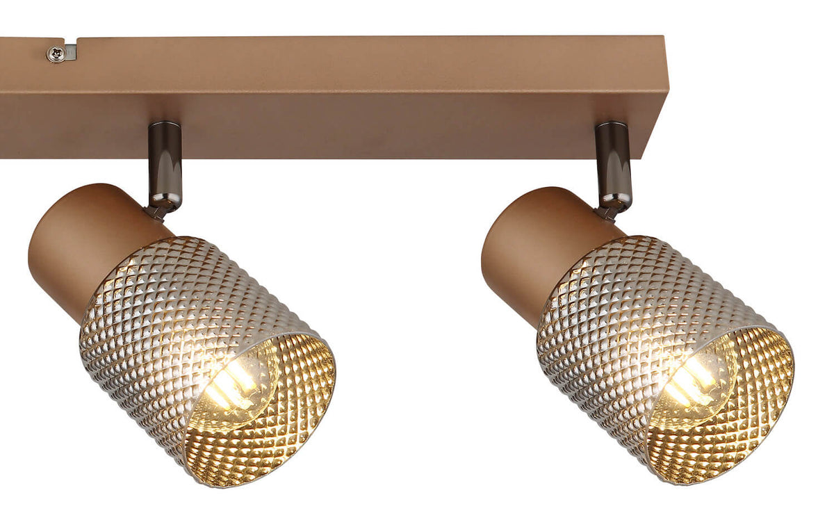 Spot Satella marron, L 56 cm