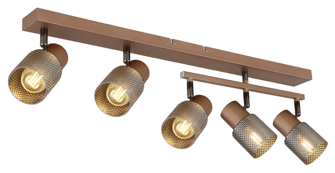 Spot Satella marron, L 70 cm