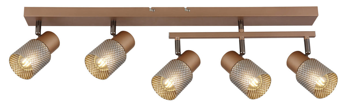 Spot Satella marron, L 70 cm