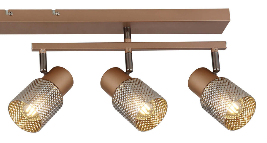 Spot Satella marron, L 70 cm