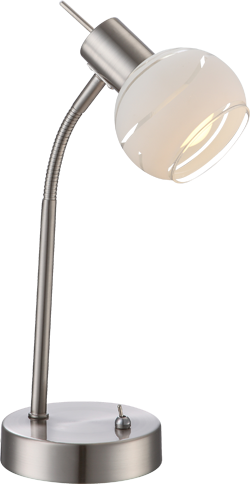 Lampe à poser Elliott nickel satiné