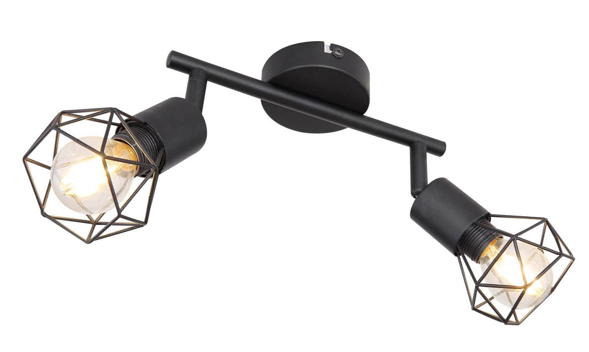 Spot Xara I noir, H 18 cm (54802S-2)