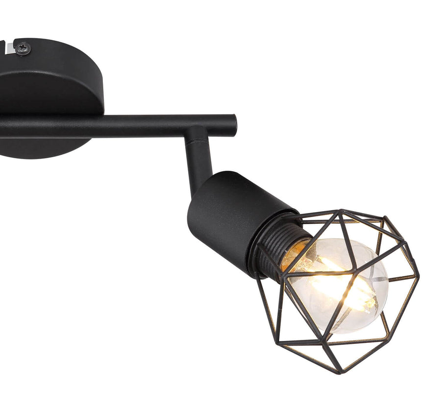 Spot Xara I noir, H 18 cm (54802S-2)
