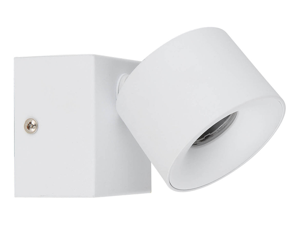 Spot Rae blanc mat, L 13 cm