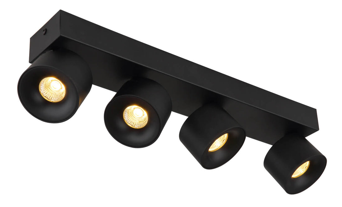 Spot Rae noir mat, L 45,5 cm