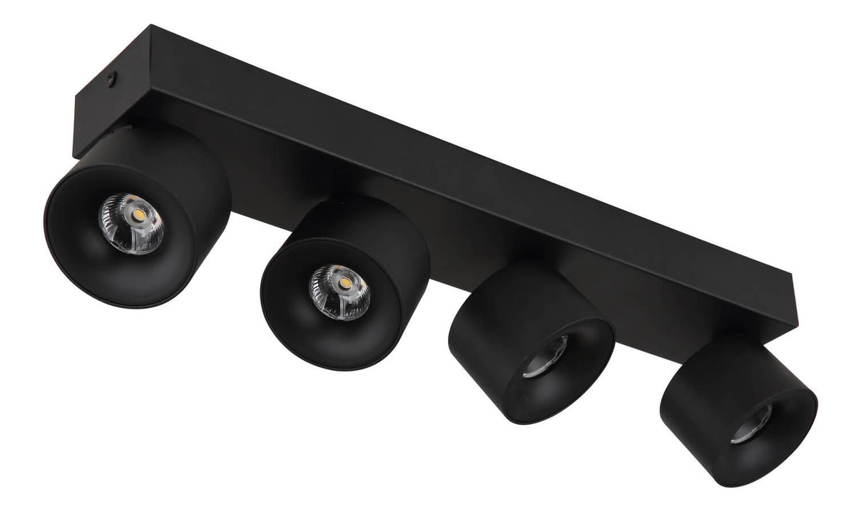 Spot Rae noir mat, L 45,5 cm