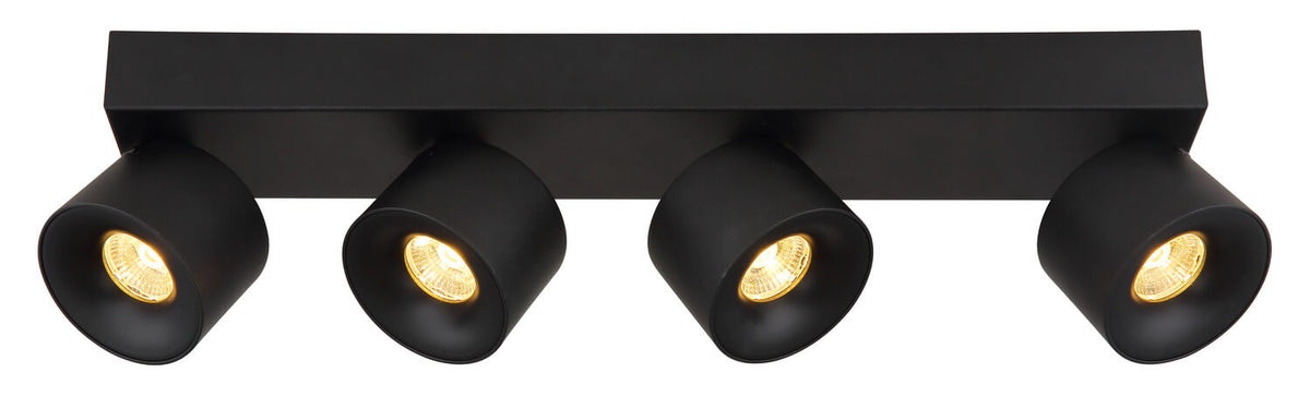 Spot Rae noir mat, L 45,5 cm