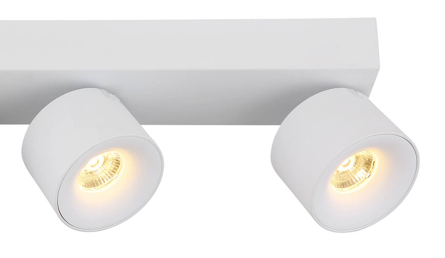 Spot Rae blanc mat, L 45,5 cm