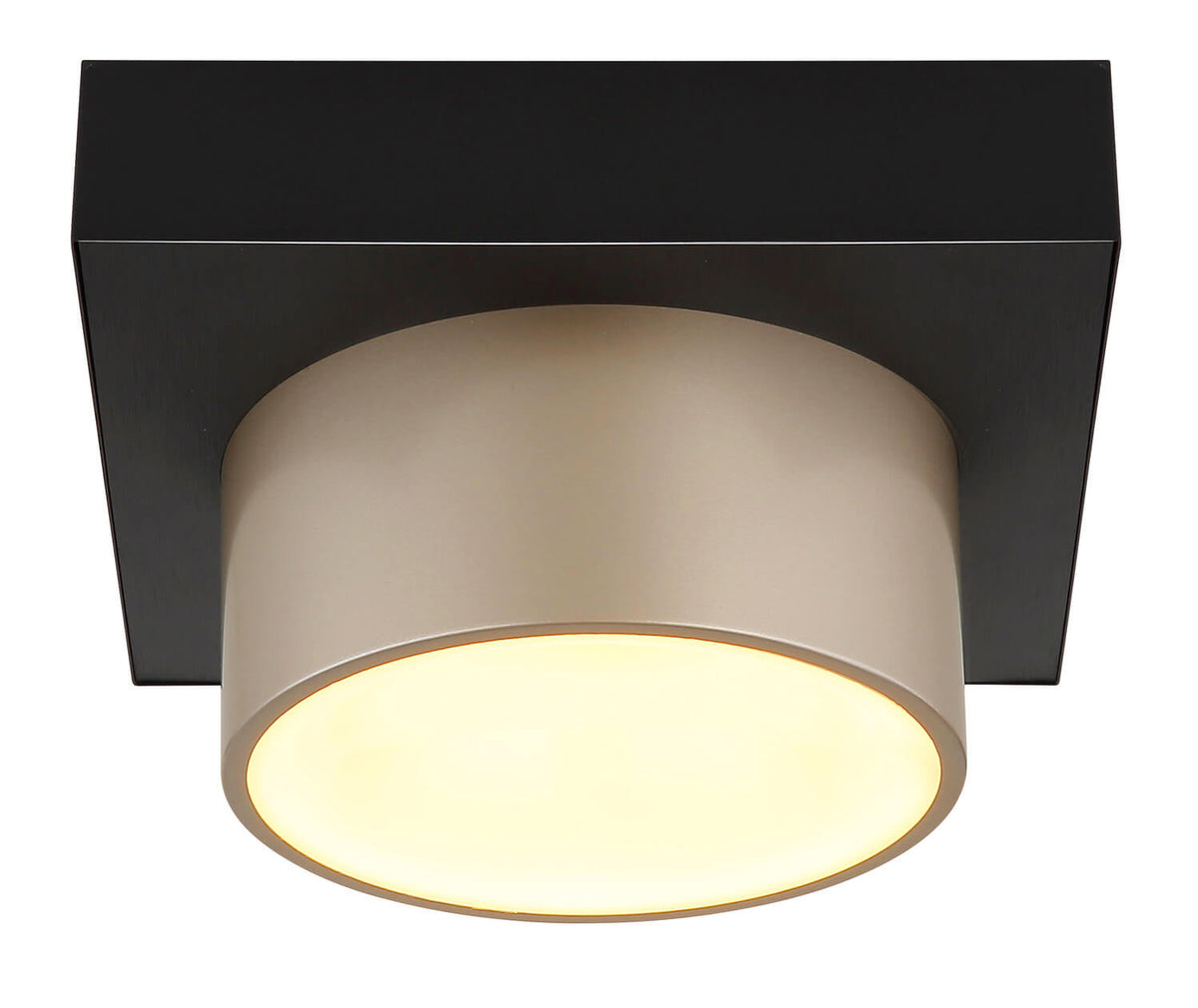 Plafonnier Raymond noir mat, L 20 cm
