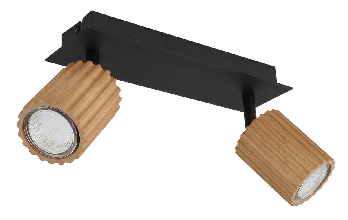 Spot Wenzel noir mat, L 25,5 cm