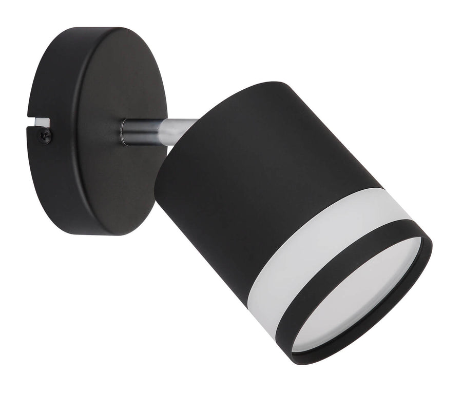 Spot Lucero noir mat, L 18,5 cm