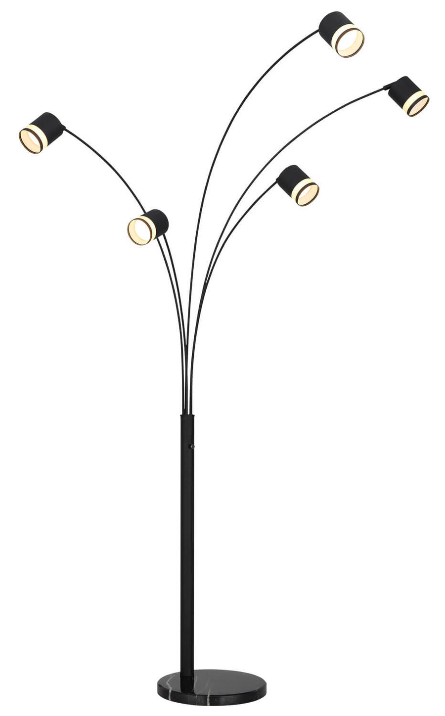 Lampadaire Lucero noir mat