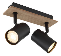 Spot Linca noir mat, H 15,2 cm (57905-2)