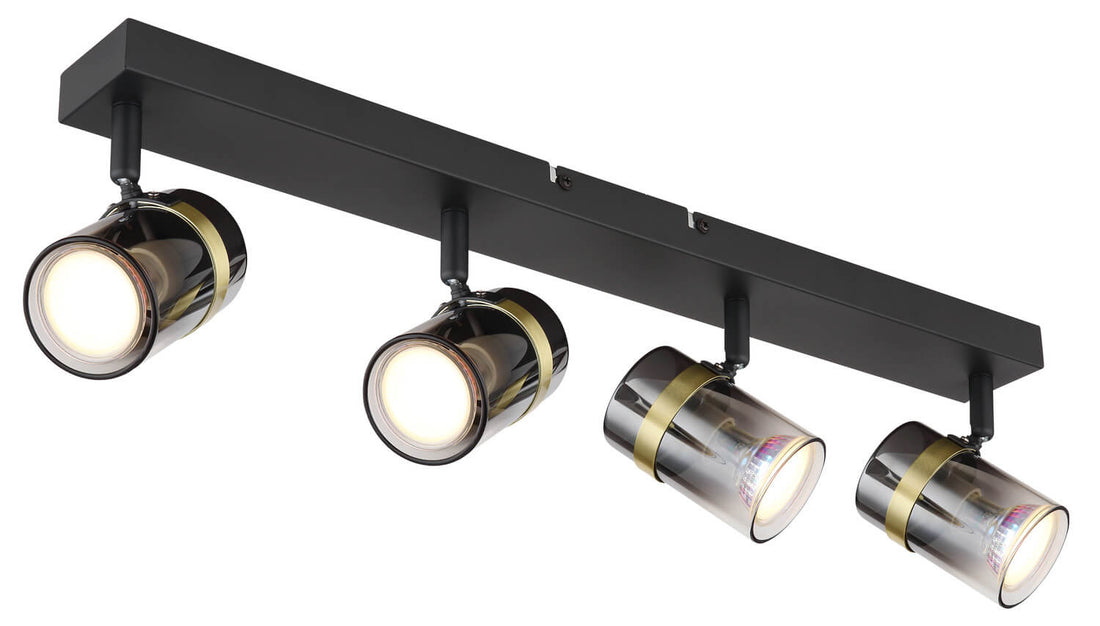 Spot Trabby noir mat, L 56 cm