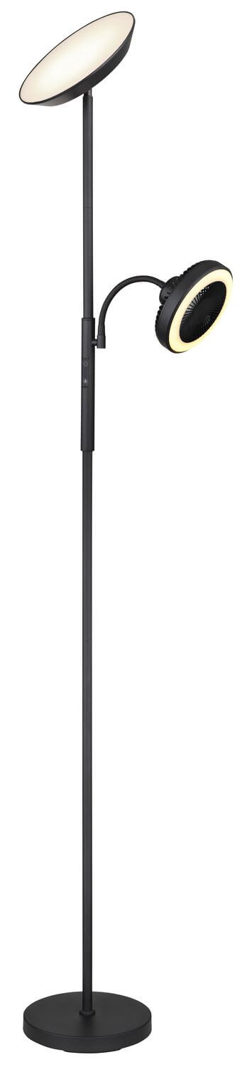 Lampadaire Davyd noir mat