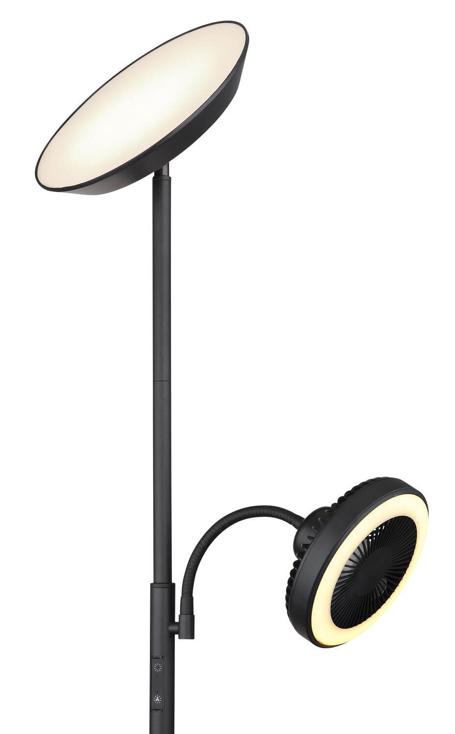 Lampadaire Davyd noir mat