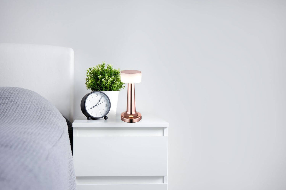 Lampe à poser Angelika cuivrée