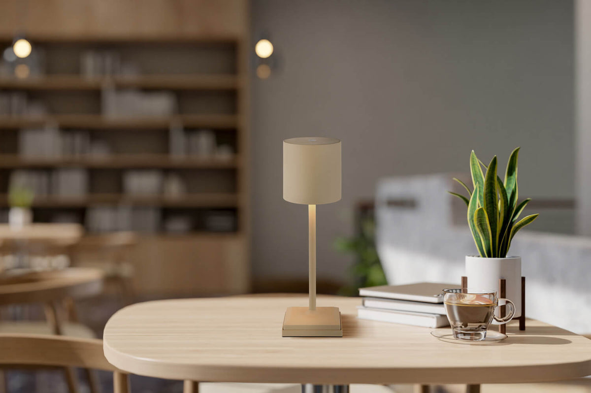 Lampe à poser Dixon beige