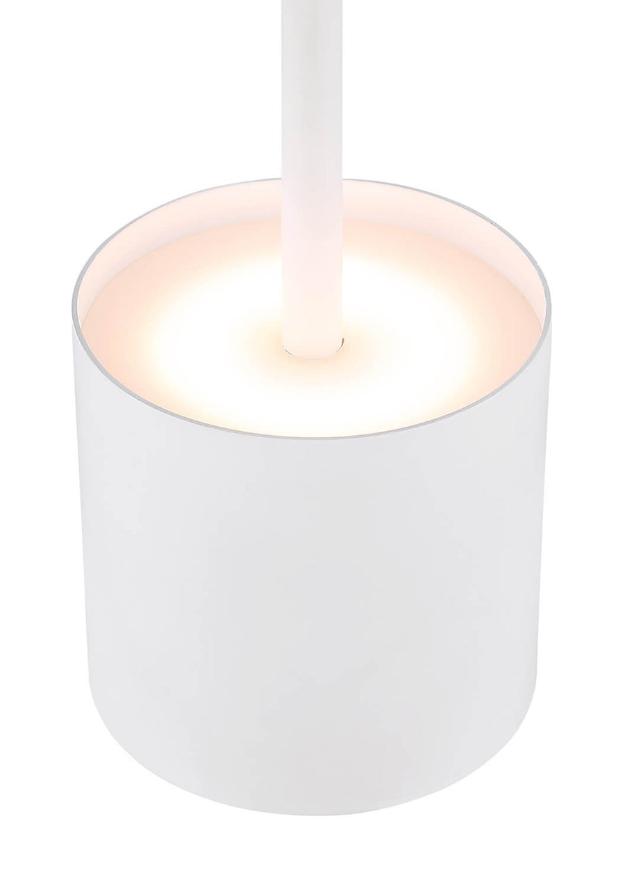 Lampe à poser Dixon blanche mat