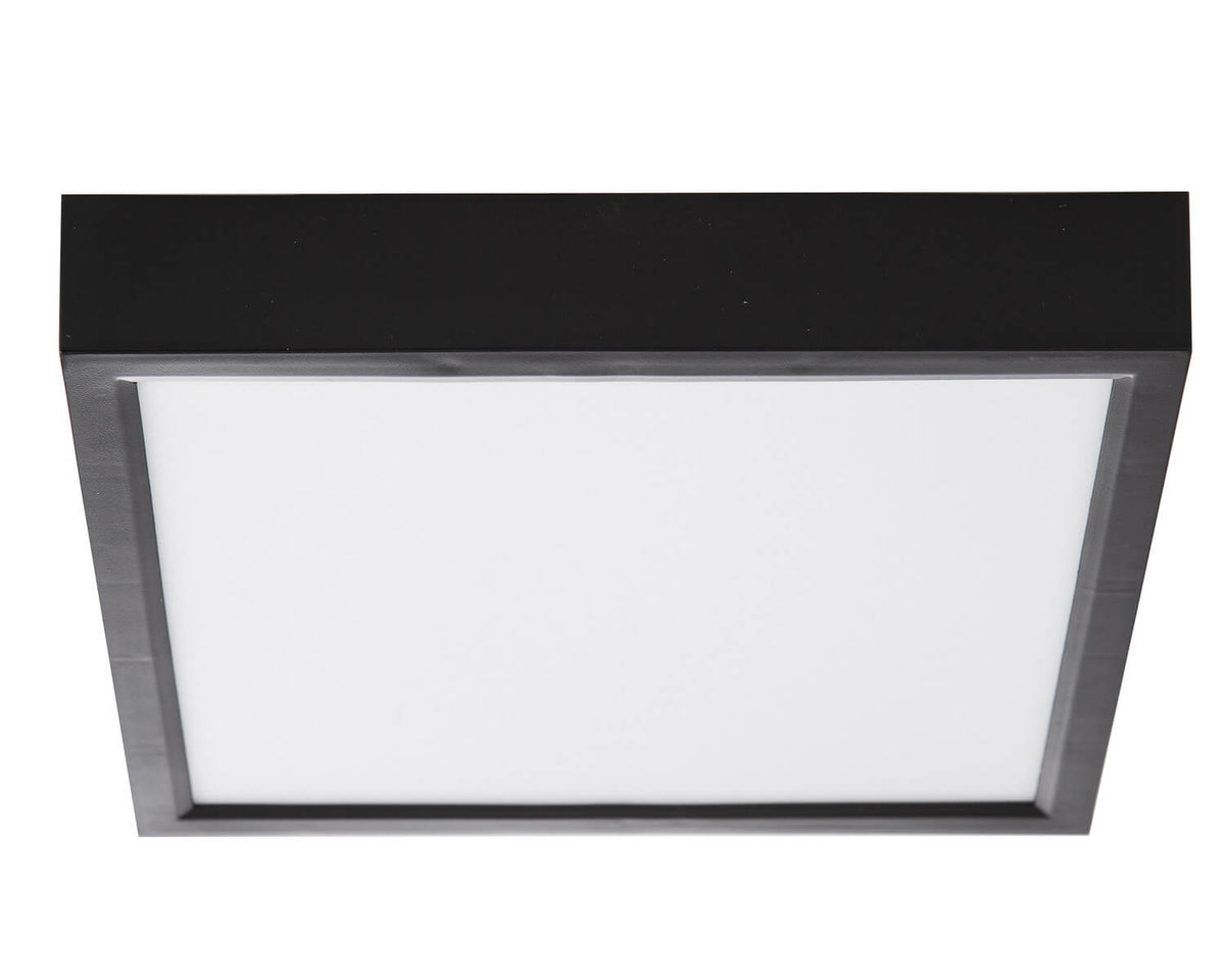 Plafonnier Puccy noir, L 30 cm