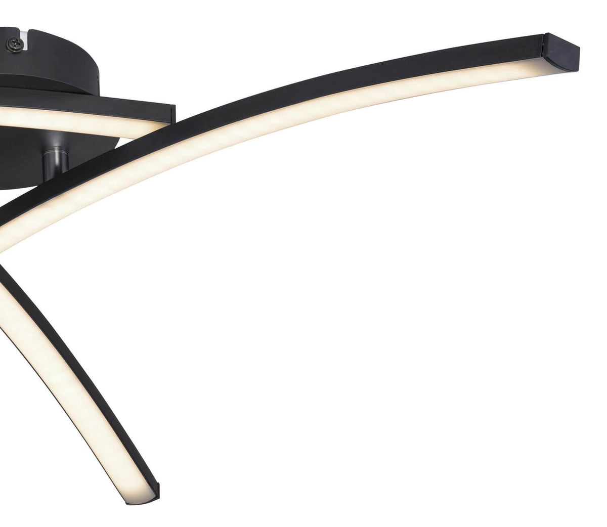 Plafonnier Tansy I noir mat, Ø 60 cm