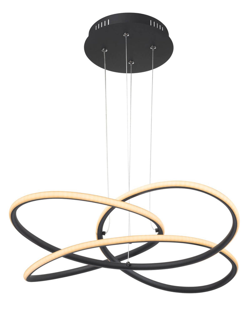 Suspension Panda noire mat