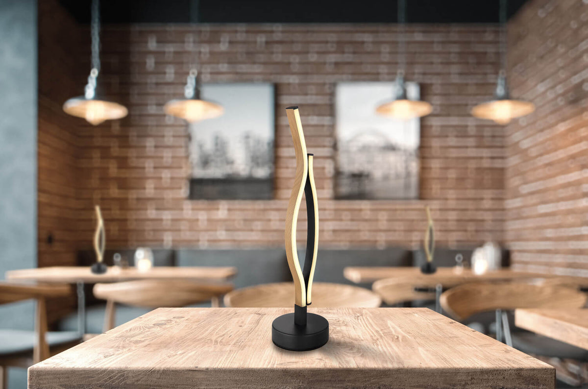 Lampe à poser Geronimo noire mat