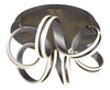 Plafonnier Kuni gris, Ø 54 cm