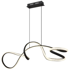 Suspension Swirl noire mat